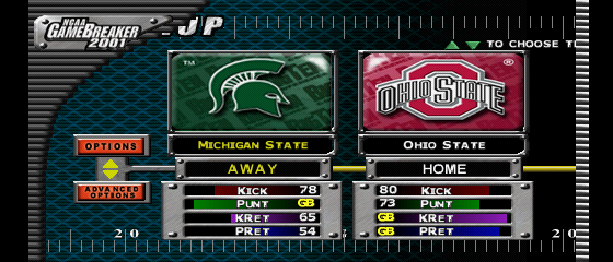 NCAA Gamebreaker 2001 Screenthot 2